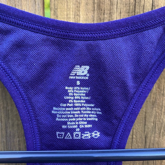 New Balance Padded Sports Bra | S | Blue - Picture 3 of 3